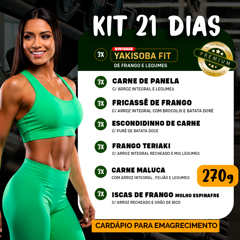 Kit Marmitas Light 21 Dias