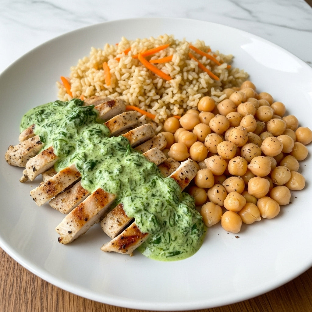 Iscas de Frango ao molho de Espinafre - 350g