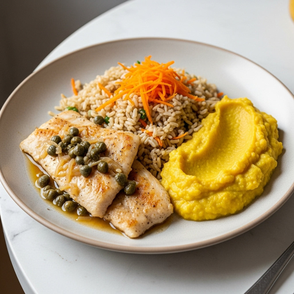 Filé de Peixe ao molho de Alcaparras -350g