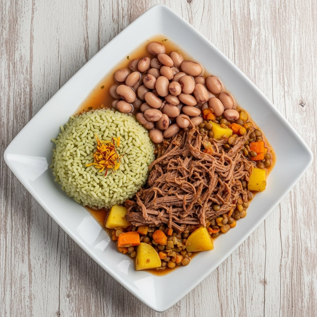 Carne Desfiada com Legumes - 350g