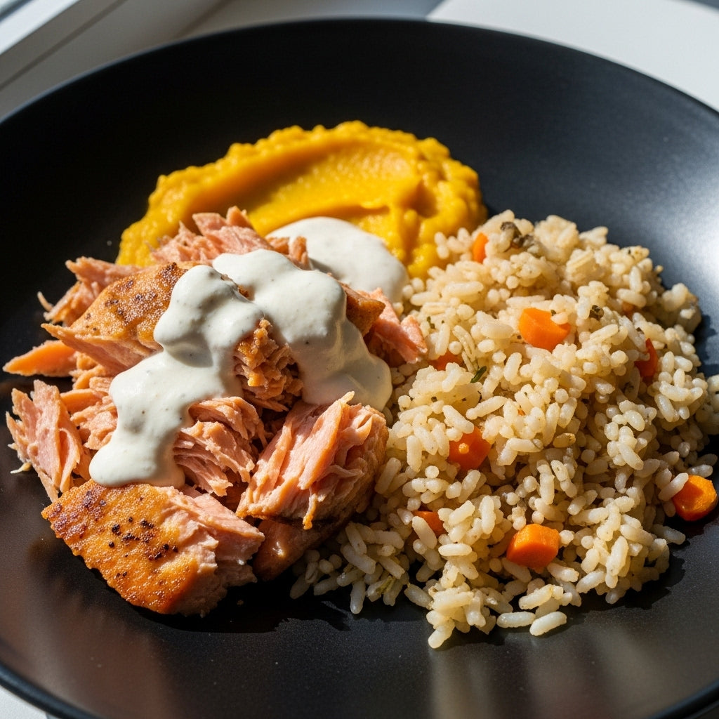 Salmão ao molho branco - 350g