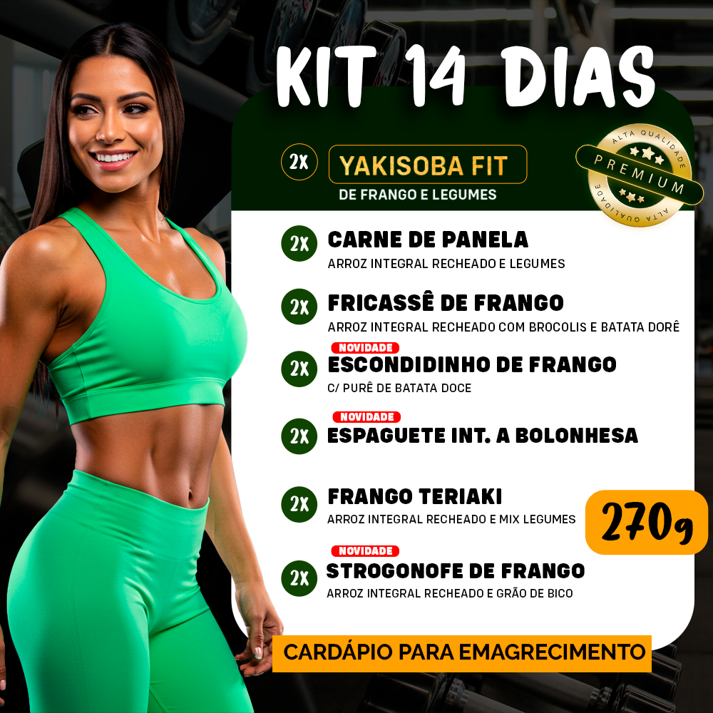 Kit 14 Marmitas Fitness Emagrecimento