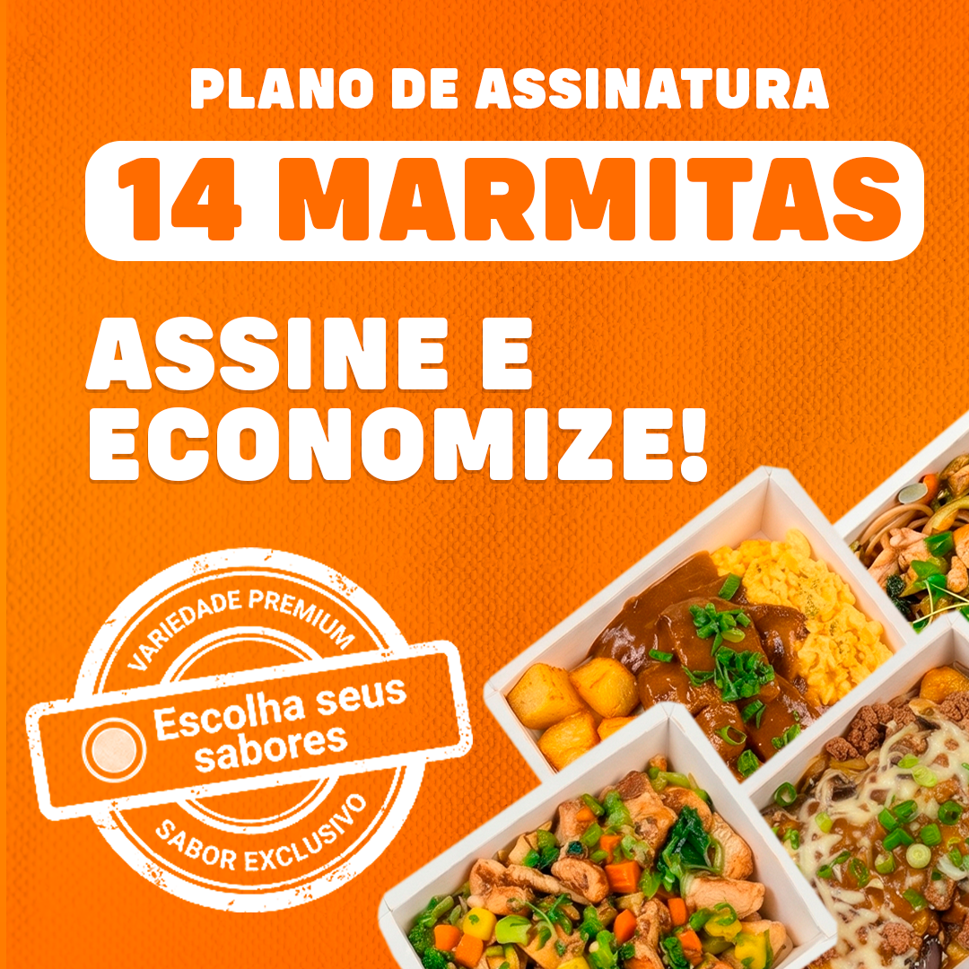 Kit 14 marmitas fitness 270 g - Assinatura