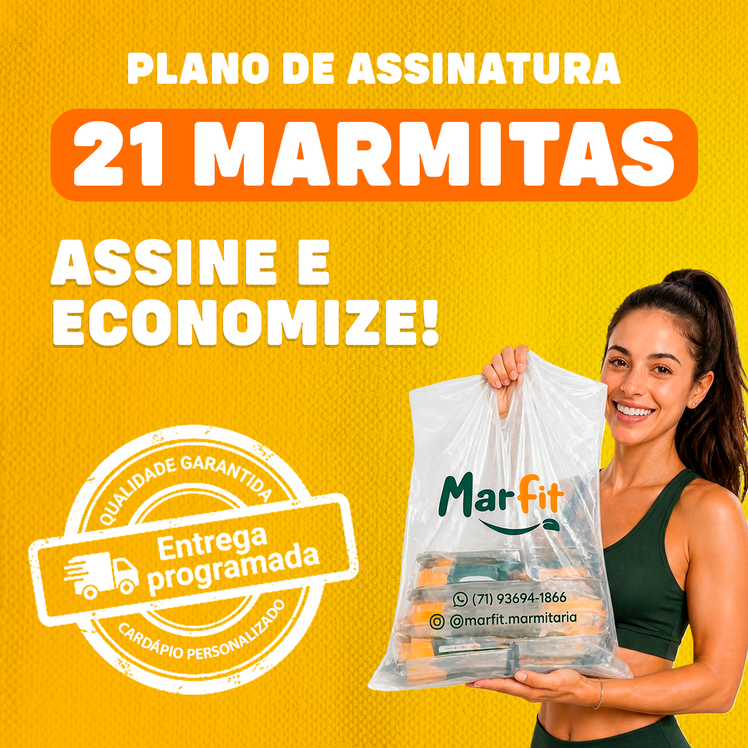 Kit 21 marmitas fitness 270 g - Assinatura
