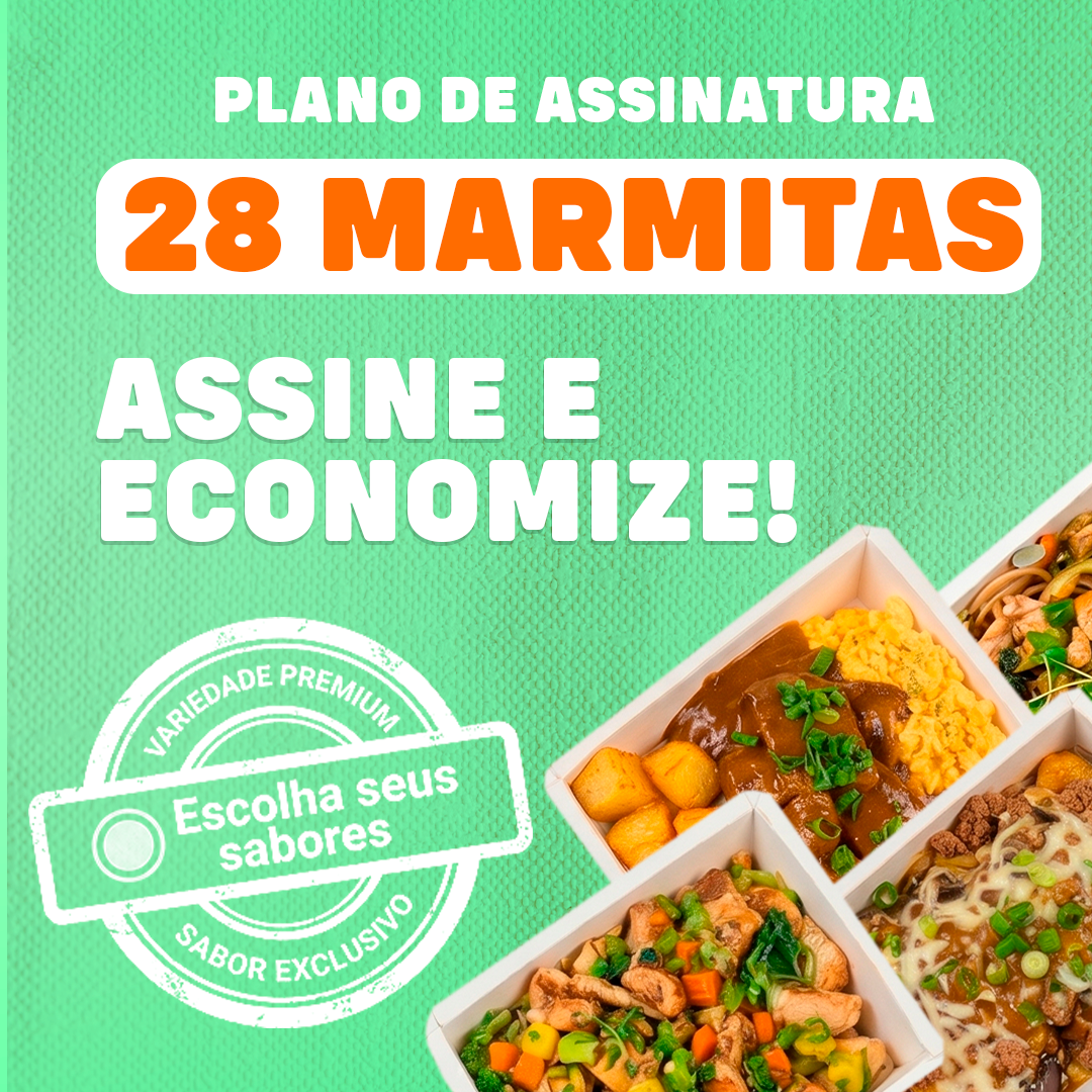 Kit 35 marmitas fitness 270 g - Assinatura