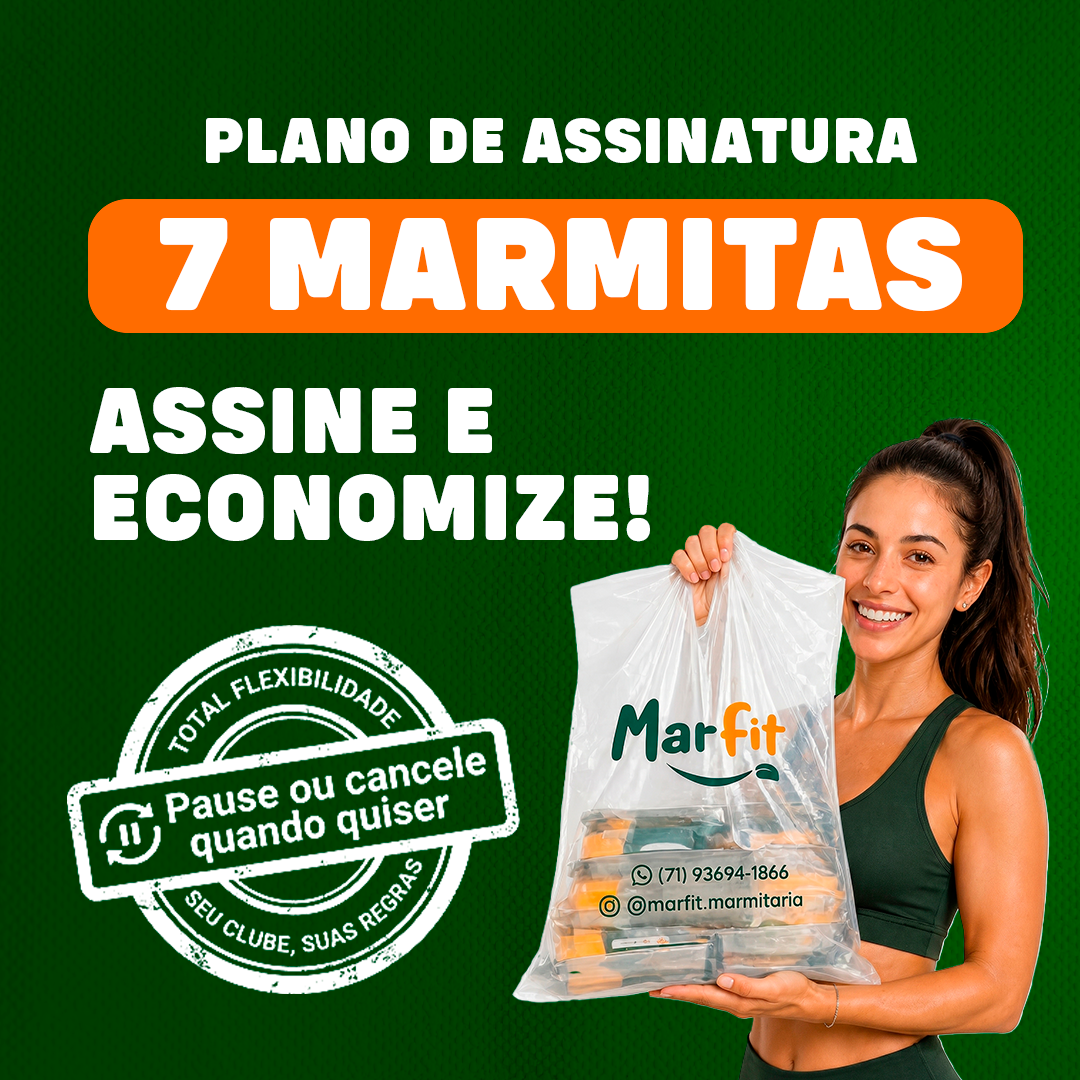 Kit 7 marmitas fitness 270 g - Assinatura