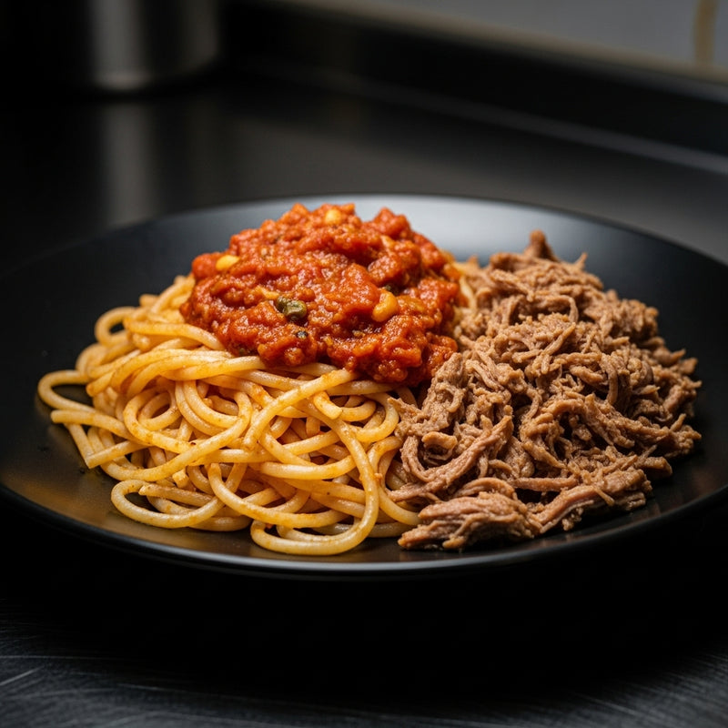 Espaguete Int. Com carne desfiada - 350g