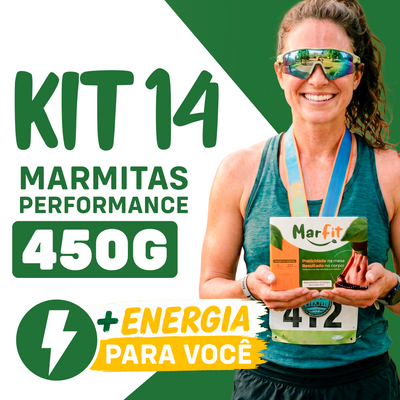 Kit Marmitas Fitness Performance 14 Dias - 450g (150g carne)