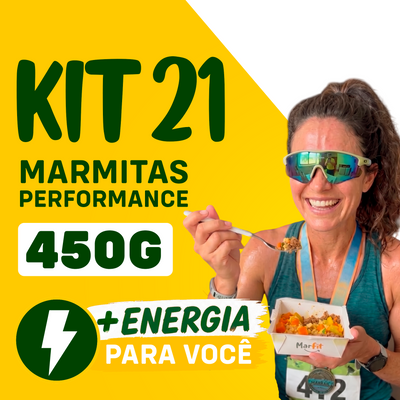 Kit Marmitas Fitness Performance 21 Dias - 450g (150g carne)